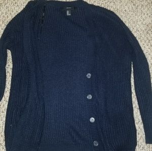 Blue cardigan